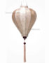 Lampion Asiatique en Soie Champagne Rosé de la ville de Hoi An au Vietnam, Lanterne Traditionnel en Tissu, Bambou et Bois | Décoration et Artisanat Asiatique - Article vendu par la Boutique Art-saigon.com