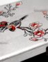 Boite Bijoux en Bois Laqué Argenté, Motif Couple d'Oiseaux et Fleurs de Cerisier. Décoration et Artisanat du Vietnam. Article vendu par la Boutique Art-saigon.com