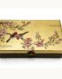 Boite Bijoux en Bois Laqué Doré, Motif Couple d'Oiseaux et Fleurs de Cerisier. Décoration et Artisanat du Vietnam. Article vendu par la Boutique Art-saigon.com