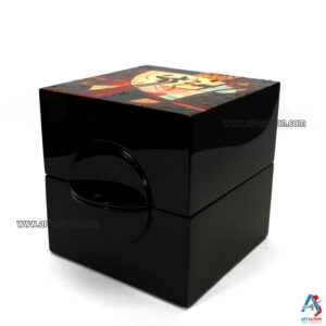 Coffret Boite en Bois Laqué, Motif Art Moderne. Décoration et Artisanat du Vietnam. Article vendu par la Boutique Art-saigon.com
