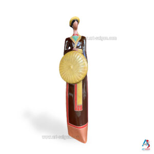 Statuette en terre cuite - Artisanat du Vietnam (H30cm)(réf. A1-3-M)