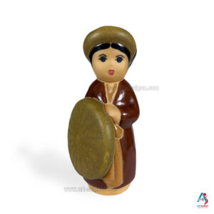 Statuette en terre cuite - Artisanat du Vietnam (H10cm)(réf. A53-1)