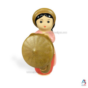 Statuette en terre cuite - Artisanat du Vietnam (H12,5cm)(réf. A54-1)