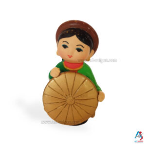 Statuette en terre cuite - Artisanat du Vietnam (H6cm)(réf. A69B-S-1)