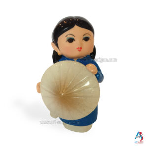 Statuette en terre cuite - Artisanat du Vietnam (H6cm)(réf. A69N-S-1)