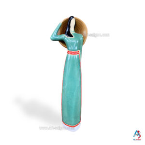 Statuette en terre cuite - Artisanat du Vietnam (H20cm)(réf. A9-1-S-AC)