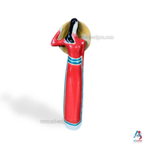 Statuette en terre cuite - Artisanat du Vietnam (H15cm)(réf. GV-A88-D)