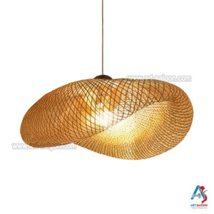 Lampion Abat-Jour en Bambou - Suspension Lanterne Artisanale du Vietnam (réf. S65-02)