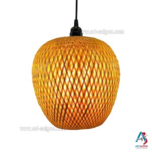 Lampion Abat-Jour en Bambou Ø25cm - Suspension Lanterne Artisanale du Vietnam (réf. S65-04)