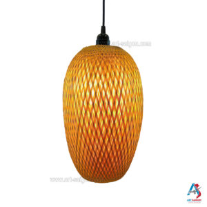 Lampion Abat-Jour en Bambou Ø23cm - Suspension Lanterne Artisanale du Vietnam (réf. S65-05)