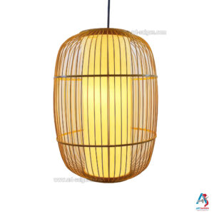 Lampion Abat-Jour en Bambou Ø28cm - Suspension Lanterne Artisanale du Vietnam (réf. S65-07)