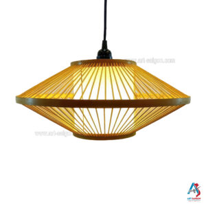 Lampion Abat-Jour en Bambou Ø40cm - Suspension Lanterne Artisanale du Vietnam (réf. S65-09)