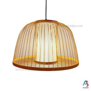 Lampion Abat-Jour en Bambou Ø40cm - Suspension Lanterne Artisanale du Vietnam (réf. S65-10)