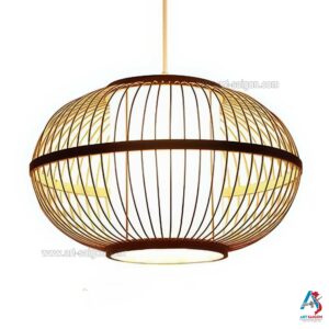 Lampion Abat-Jour en Bambou Ø40cm - Suspension Lanterne Artisanale du Vietnam (réf. S65-12)