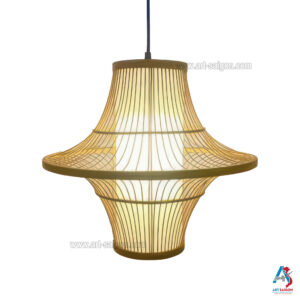 Lampion Abat-Jour en Bambou Ø40cm - Suspension Lanterne Artisanale du Vietnam (réf. S65-15)