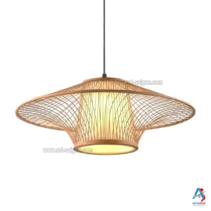 Lampion Abat-Jour en Bambou Ø50cm - Suspension Lanterne Artisanale du Vietnam (réf. S65-17)