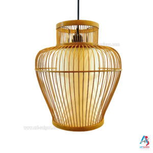 Lampion Abat-Jour en Bambou Ø30cm - Suspension Lanterne Artisanale du Vietnam (réf. S65-18)