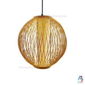 Lampion Abat-Jour en Bambou Ø30cm - Suspension Lanterne Artisanale du Vietnam (réf. S65-19)