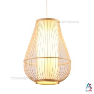 Lampion Abat-Jour en Bambou Ø30cm - Suspension Lanterne Artisanale du Vietnam (réf. S65-22)