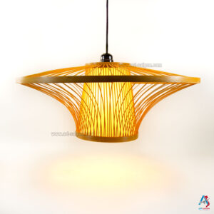 Lampion Abat-Jour en Bambou – Lustre Suspension Lanterne Artisanale du Vietnam