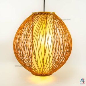Lampion Abat-Jour en Bambou – Lustre Suspension Lanterne Artisanale du Vietnam