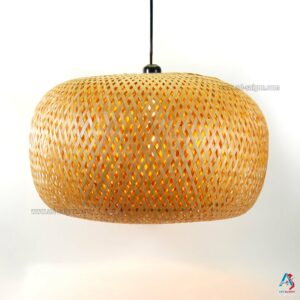 Lampion Abat-Jour en Bambou – Lustre Suspension Lanterne Artisanale du Vietnam