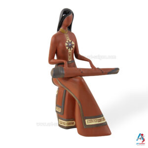 Statuette Figurine en Terre Cuite Peint, Sculpture à la Main - Décoration et Artisanat du Vietnam