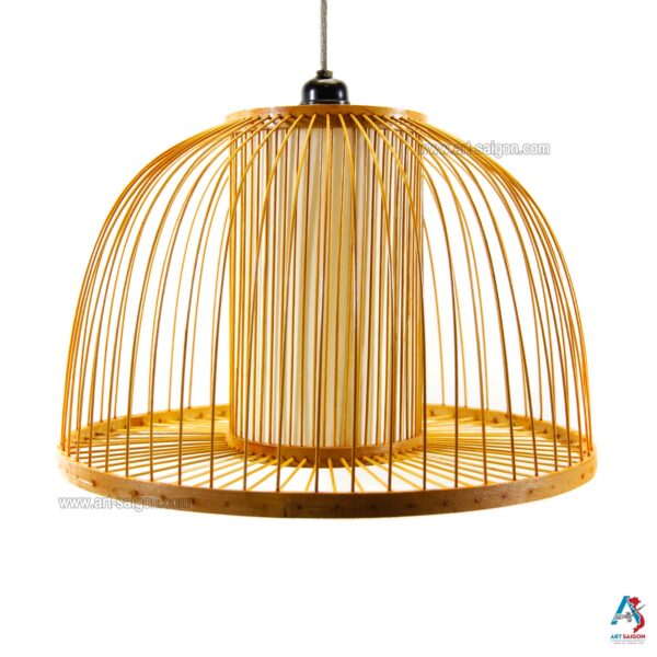 Abat-jour Plafonnier Lanterne Rotin Osier Bambou - Style Asiatique Suspension