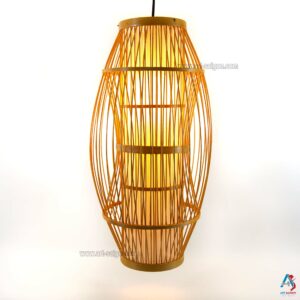 Lampion Abat-Jour en Bambou – Lustre Suspension Lanterne Artisanale du Vietnam