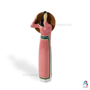 Statuette Figurine en Terre Cuite Peint, Sculpture à la Main - Décoration et Artisanat du Vietnam