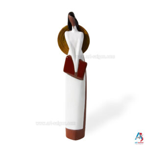 Statuette Figurine en Terre Cuite Peint, Sculpture à la Main - Décoration et Artisanat du Vietnam