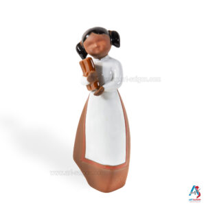 Statuette Figurine en Terre Cuite Peint, Sculpture à la Main - Décoration et Artisanat du Vietnam