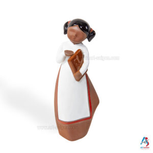 Statuette Figurine en Terre Cuite Peint, Sculpture à la Main - Décoration et Artisanat du Vietnam