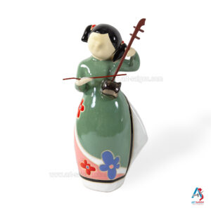 Statuette Figurine en Terre Cuite Peint, Sculpture à la Main - Décoration et Artisanat du Vietnam