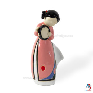 Statuette Figurine en Terre Cuite Peint, Sculpture à la Main - Décoration et Artisanat du Vietnam